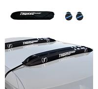 THURSO SURF Universal Car Soft Roof Rack for Kayak Ski Snowboard SUP Paddle Board Accessories Multiple Installation Points Daisy Chain 7'' Base 16ft Tie Down Straps Metal Buckles Portable Storage Bag