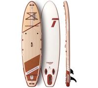 THURSO SURF Waterwalker 132 11 ft Paddle Board Inflatable Stand Up Paddleboard All-around SUP Board | Woven Drop-Stitch | Fusion PVC | Welded Rail | Lightweight & Rigid Crimson
