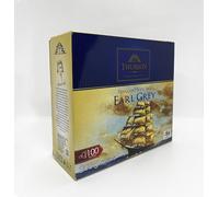 Thurson Earl Grey Black Tea, Ceylon Tea with Bergamot Flavour, String and Tag 100 Tea Bags, 200g