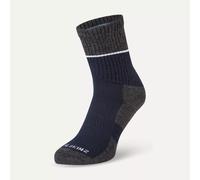 SealSkinz Thurton Solo Quickdry Mid Length Socks | UK S in Navy/Grey Marl/Cream