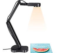 THUSTAND 2448P USB Visualiser, Document Camera for Teaching and Classroom with LED Light, Left and Right Invert, Up and Down Invert, AF, Dual Mic, Fold for Mac, Windows, Chromebook, OBS, ZOOM.