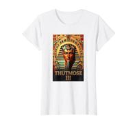 Thutmose III Ancient King of Egypt Value Graphic T-Shirt, Women, White, L