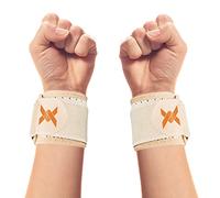 Thx4COPPER 2 PCS Compression Wrist Brace Strap, Adjustable Wrist Support Splint for Pain Relief & Promotes Healing, Tendonitis, Arthritis & Carpal Tunnel Relief, Working Out Sport -Skin color