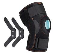 Thx4COPPER Foldable Knee Support - Adjustable Open Patella with Parallel Straps and Double-Sided Stabilisers, Compression Knee Brace for Relief Knee Pain