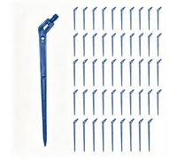 THXFUNAREA Pack of 50 4/7 mm Drip Irrigation Arrow Dripper Curved Angle Dripper for 1/4 Inch Hose, Transparent Drip Plug for Garden, Greenhouse, Flower Pots & Irrigation System