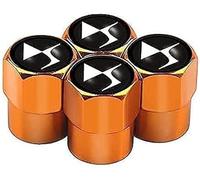 THXGFW 4 Pcs Alloy Car Tyre Valve Caps for Citroen C2 C3 C4 C5 C6 C3 XR C4X C5X C5, Anti Corrosion Premium Car Tire Accessories Upgrade Vehicle's Style Protection,F