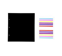 THXMADAM Scrapbook Black Paper 25x23.5CM,20pcs Extra Refill Pages Photo Book Black Paper for Scrapbook DIY Photo Album 26x26CM,for Album ’White Dandelion A(10.2'' x 10.2'')'