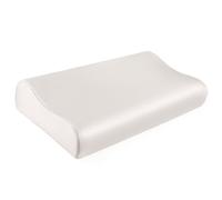 THXSILK 100% Mulberry Silk Pillowcase 19 Momme Pillow Cover for Cervical Contour Pillow, Memory Foam, Washable (Natural White, 24 x 14 x 4.7 inches/10 cm)