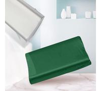 THXSILK 19 Momme 100% Mulberry Silk Pillowcase for Contour Memory Foam Pillow, Contour Pillow Case Cover, Cervical Pillow Case, Pack of 1((Emerald Green, 21"x14.5"x4.9"/4.2")