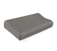 THXSILK 19 Momme Mulberry Silk Pillowcase for Contour Memory Foam Pillow Latex Pillow Cover Cervical Pillow Case, Washable (Charcoal, 20" x 12" x 3.9"/2.7", Pack of 1)