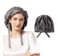 THXSILK 19 Momme Silk Bonnet for Sleeping, 100% Mulberry Silk Sleep Cap with Elastic Tie Band