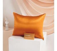 THXSILK 25 momme Silk Pillowcase for Hair and Skin - Mulberry Silk Pillowcase - Hypoallergenic with Hidden Zip - Pure Silk on Both Sides (Luxury Bronze, 40 x 60 cm)