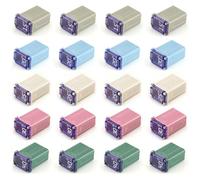 Thxsoon 20 Pack Car Micro Cartridge Fuses Kit, 32V 15amp 20amp 25amp 30amp 40amp, FMM Fuses MCASE Type,Slow Blow Fuse for Cars, Trucks, and SUV - 15A/20A/25A/30A/40A Each 4pcs, with Storage Box