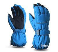 ThxToms Kids Winter Ski Gloves | Windproof, Waterproof and Warmth | Oxford Cloth Palm Thicken Cold Weather Gloves -15℃ | Outdoor Sports Snowboard Bikes | Boys and Girls
