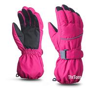 ThxToms Kids Winter Ski Gloves | Windproof, Waterproof and Warmth | Oxford Cloth Palm Thicken Cold Weather Gloves -15℃ | Outdoor Sports Snowboard Bikes | Boys and Girls