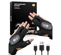 ThxToms Rechargeable LED Torch Gloves with Lights, 3 LED Lights