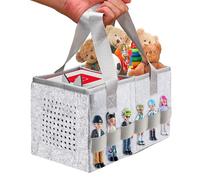 ThxYour Protective Carry Case for Toniebox Starter Set, Upgraded Folding Case for Toniebox Accessories, Large Size Storages Travel Bag for Kids, Can Hold 30-40 Tonies Figures Characters (Grey)