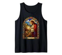 Thy Faith Hath Made Thee Whole Jesus Healing Mosaic Art Tank Top