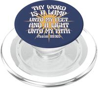 Thy Word Is A Lamp Unto My Feet And A Light Unto My Path KJV PopSockets PopGrip for MagSafe