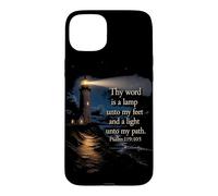 Thy Word is a Lamp unto My Feet - Psalm 119:10 Faith Verse Case for iPhone 15 Plus