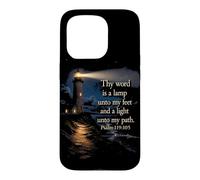 Thy Word is a Lamp unto My Feet - Psalm 119:10 Faith Verse Case for iPhone 15 Pro
