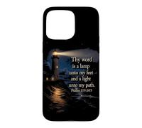 Thy Word is a Lamp unto My Feet - Psalm 119:10 Faith Verse Case for iPhone 15 Pro Max