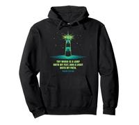 Thy Word is a Lamp unto My Feet - Psalm 119:10 Faith Verse Pullover Hoodie