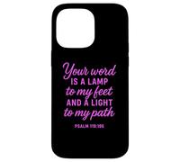 Thy Word Is A Lamp Unto My Feet Psalms 119:105 Faith Bible Case for iPhone 14 Pro Max