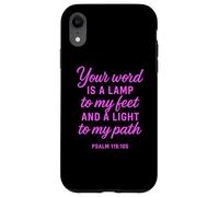 Thy Word Is A Lamp Unto My Feet Psalms 119:105 Faith Bible Case for iPhone XR