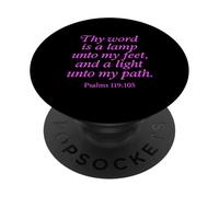 Thy Word Is A Lamp Unto My Feet Psalms 119:105 Faith Verse PopSockets Adhesive PopGrip