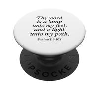Thy Word Is A Lamp Unto My Feet Psalms 119:105 Faith Verse PopSockets Adhesive PopGrip