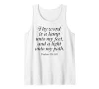 Thy Word is A Lamp Unto My Feet Psalms 119:105 Faith Verse Tank Top