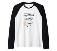 Thy Word is a Lamp Unto My Feet Raglan Baseball Tee