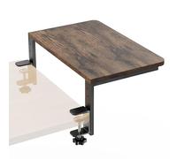 THYGIFTREE Desk Extender, 38 x 24cm Clamp on Desk Shelf Height Adjustable Desk Arm Rest Tray, Ergonomic Desk Organiser for Monitors, Office Desk Extension for Gaming Accessories