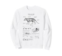 Thylacine Anatomy, Marsupial, Wildlife and Biologist Sweatshirt