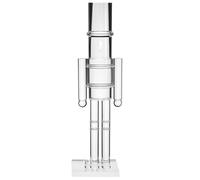 Thyle 16 Inch Christmas Acrylic Nutcracker Decor Nutcracker Figure, Clear | Traditional Christmas Transparent Nutcracker Figure Statue Ornament for Xmas Festive Holiday Tabletop Decoration