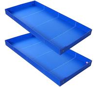 Thyle 2 Pcs Guinea Pig Cage Liner Corrugated Plastic Cage Liner Base 2 x 4 Panel Size 55"L x 27"w Guinea Pig Cages Bottom for Small Animals Hedgehogs Rabbits Cages Tray Blue