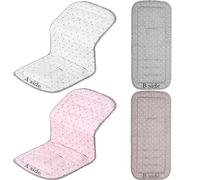Thyle 2 Pcs Stroller Seat Liner Reversible Baby Carriage Cushion Universal Stroller Cooling Pad Cotton Newborn Car Seat Insert Stroller Accessories Breathable Stroller Mat for Pushchair Car Seat