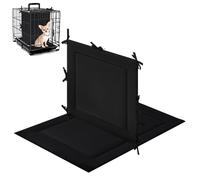 Thyle Dog Crate Divider Panel (Without Crate), Black Thick Dog Kennel Divider with Ties, Puppy Accessories for Puppy Training ()