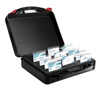 Thyle Name tag Organizer Storage Box Name Badge Holder Organizer Tray Holds 60 id Badge tag with 2 Click to Lock for Office School Business, 17.4 x 16.1 x 5.8 Inch(1 Pcs)