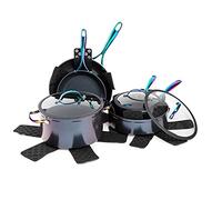 Thyme & Table 12-Piece Nonstick Ceramic Cookware Set, Rainbow/Ideal for cooking exquisite dishes/Mom needs it/Ideal product for Chef/This product should not be missing in your home.