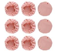 Thyonta 10 Pcs Anti Spike Drink Cover - Portable Secure Anti-Dust Nighttime Drink Cover Anti-Tampering Cup Lid Hair Tie Set with Straw Hole (Multicolor)