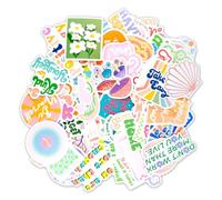 Thyonta 100 Pcs Inspiring Pink Quote Stickers Motivational DIY Waterproof for Notebooks Luggage Phone Cases Laptop Bumper Water Bottles