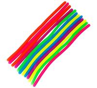 Thyonta 12 PCS Stretchy Fidget Noodles String - 6 Colors Stretch Fidget Noodles Stress Relief Toys 24cm Monkey Noodles Fidget Toys for Kids and Adults, String Noodles Fidget Sensory Toys