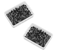 Thyonta 2 Boxes Round Push Pins - 400 PCS 0.63 inches Round Head Map Tacks Push Pins with Stainless Steel Point, Cork Board Pins Pins for Pinboard