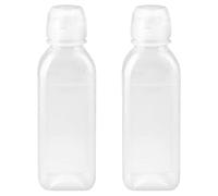 Thyonta 2 Pcs Kitchen Condiment Bottles - Clear Leak-proof Spout Easy to Use and Clean Precise Pouring Preventing Spills for Soy Sauce Vinegar Olive Oil (300ml)
