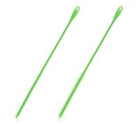 Thyonta 2 Pcs Silicone Straw Cleaning Brushes Food-Grade Bottle Straw Tube Cleaner with Dense Bristles Easy Cleaning Tool for Home Travel Laboratory Use (Green)