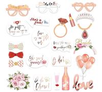 Thyonta 23Pcs Hen Party Photo Booth Props - Hen Party Decoration Accessories Wedding Bachelorette Party Decorations