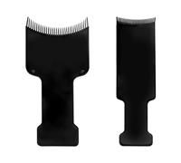 Thyonta 2PCS Balayage Board Hair Dyeing Tool, Medium & Small Sizes, Plastic, Unisex, Black, Hair Coloring Comb for Home Salon & Professionals
