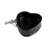 Thyonta 4 inch Heart Shaped Cake Tin - Deep Heart Cake Pan with Removable Bottom Round Non-Stick Mini Springform Cake Tin Cheesecake Chiffon Cake Mold for Oven Baking
